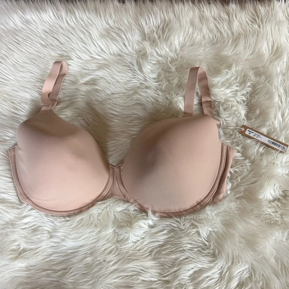 Skims Fits Everybody t-shirt Demi bra Mica color Size 34H New with tag - Picture 4 of 12